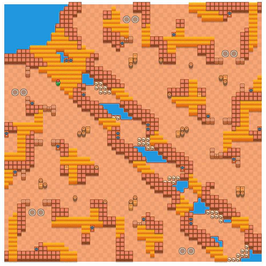 Dried Up River Brawl Stars map