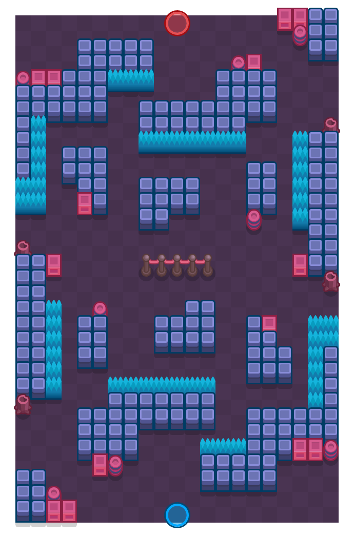 Rigid Ravines Brawl Stars map