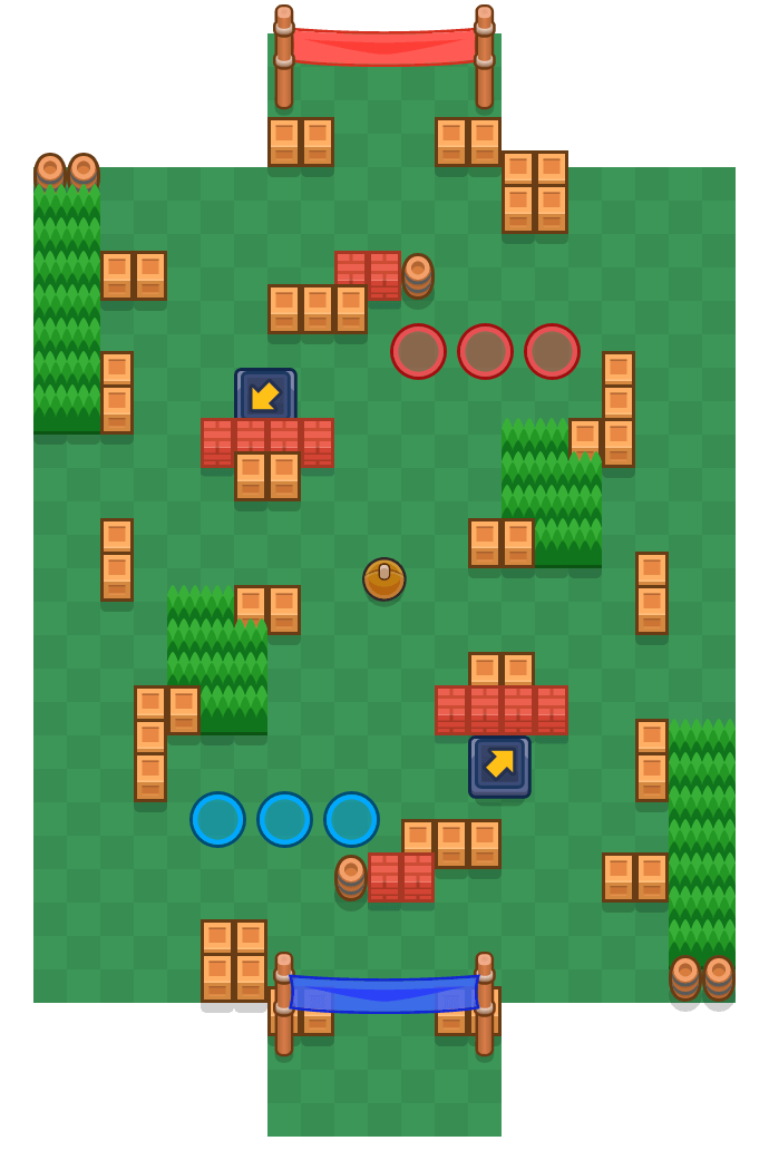 Rush Brawl Stars map