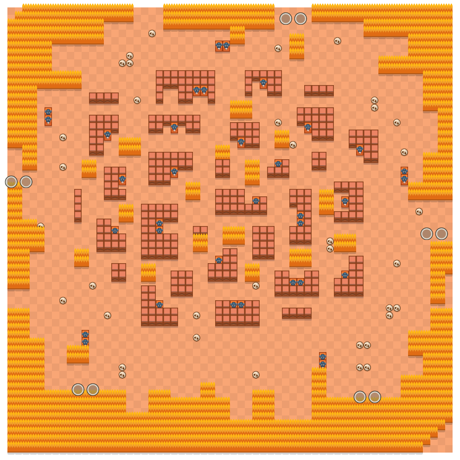 Stormy Plains Brawl Stars map