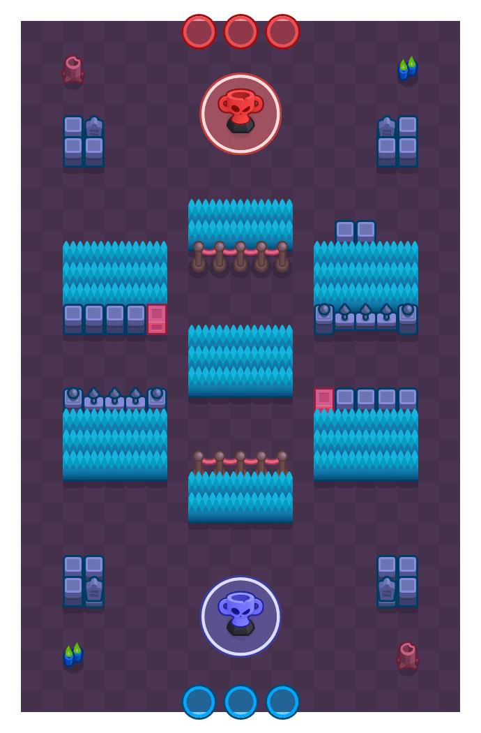 Straight Up Racket Brawl Stars map